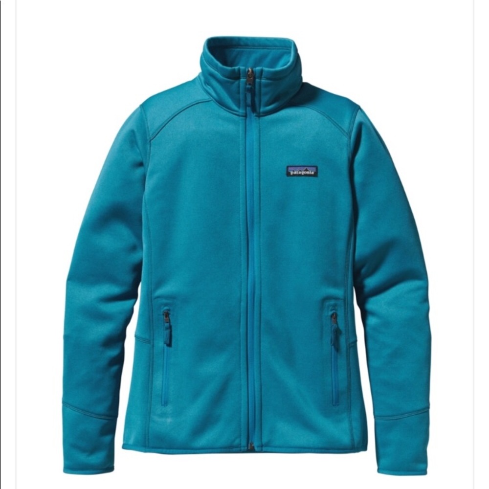Patagonia baby blue tech jacket